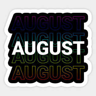 born in August Sticker